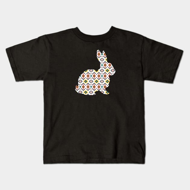 Aztec Show Rabbit - NOT FOR RESALE WITHOUT PERMISSION Kids T-Shirt by l-oh